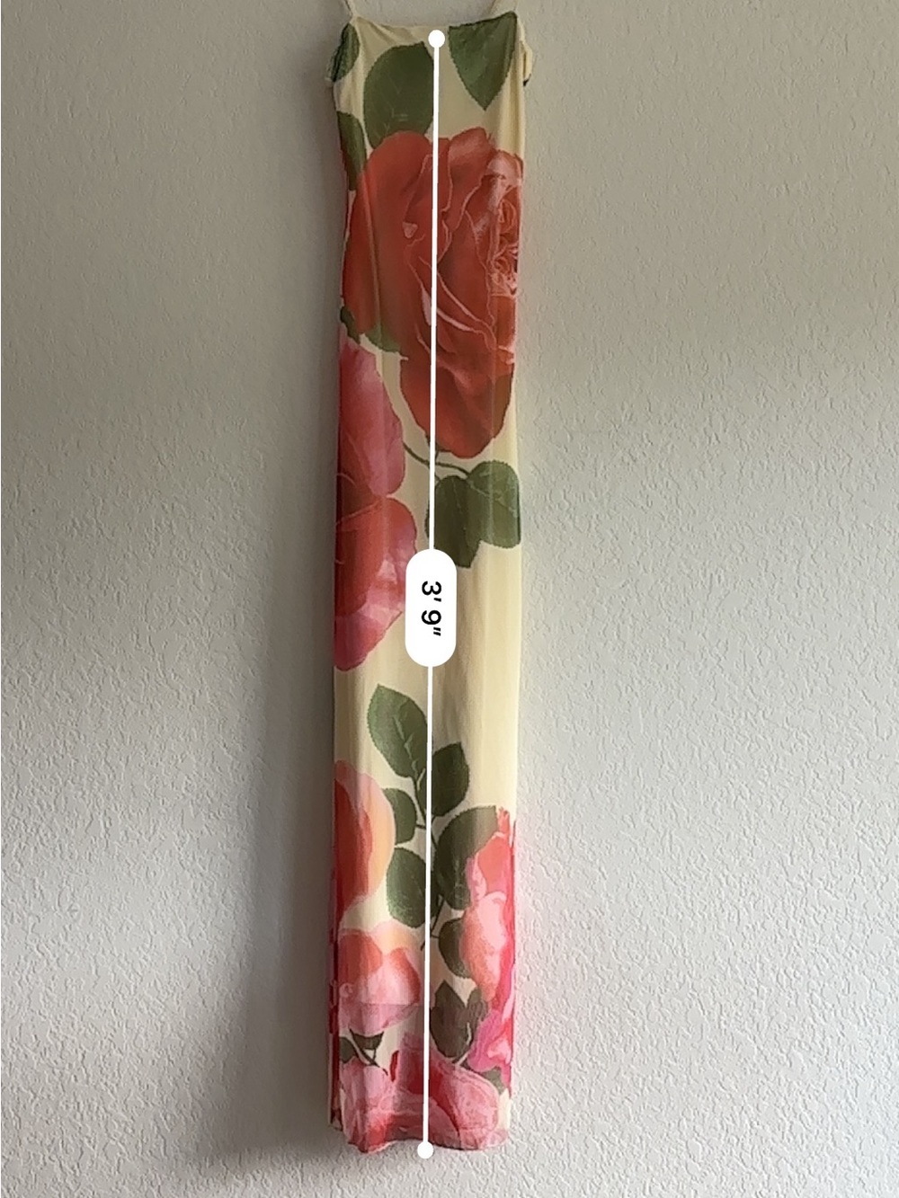 Sincerely Jules NWT Rose Floral Mesh Maxi Dress Cream Pink Size S - Picture 5 of 6
